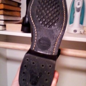 Black leather Volcan boots size 9